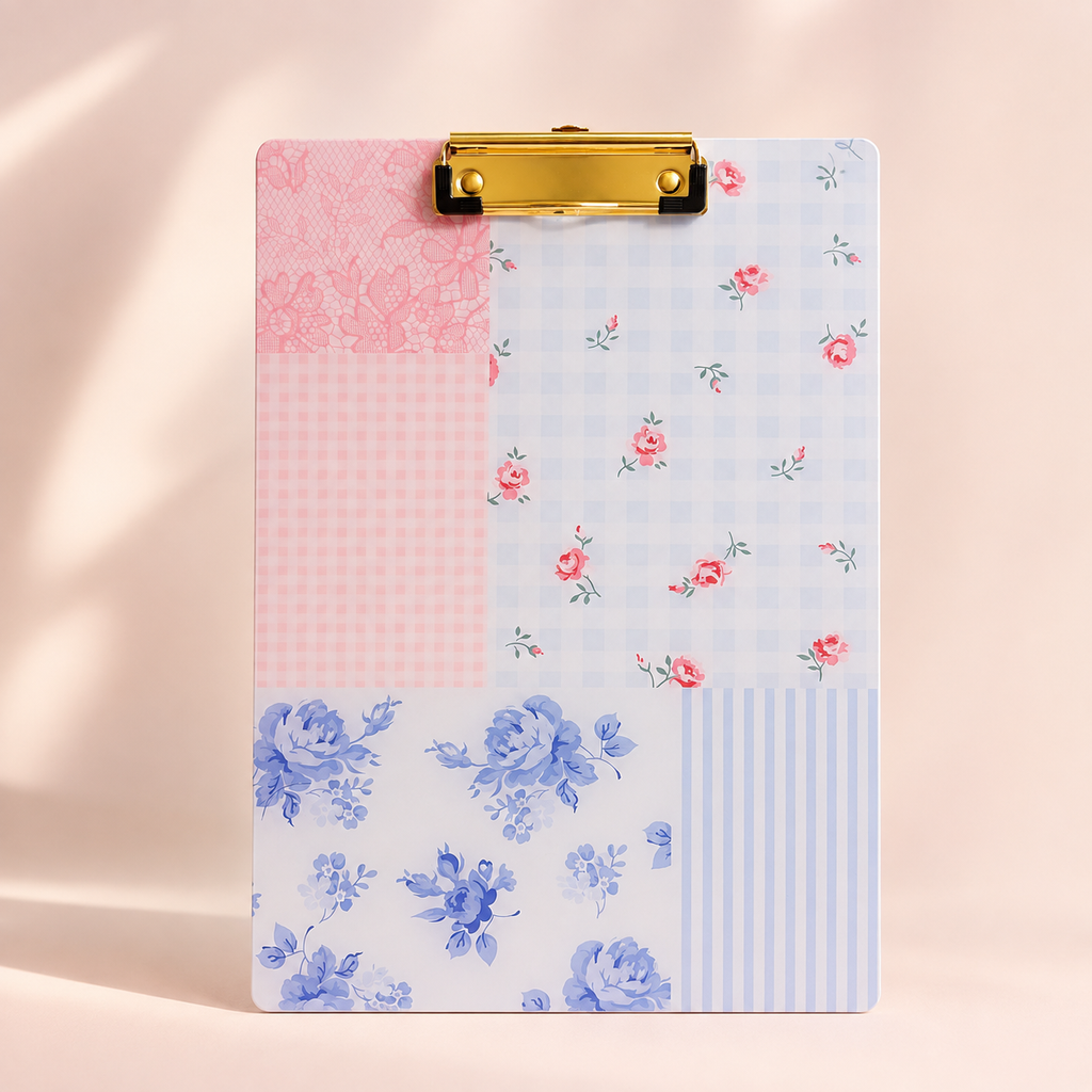 Pastel Patchwork Floral Clipboard