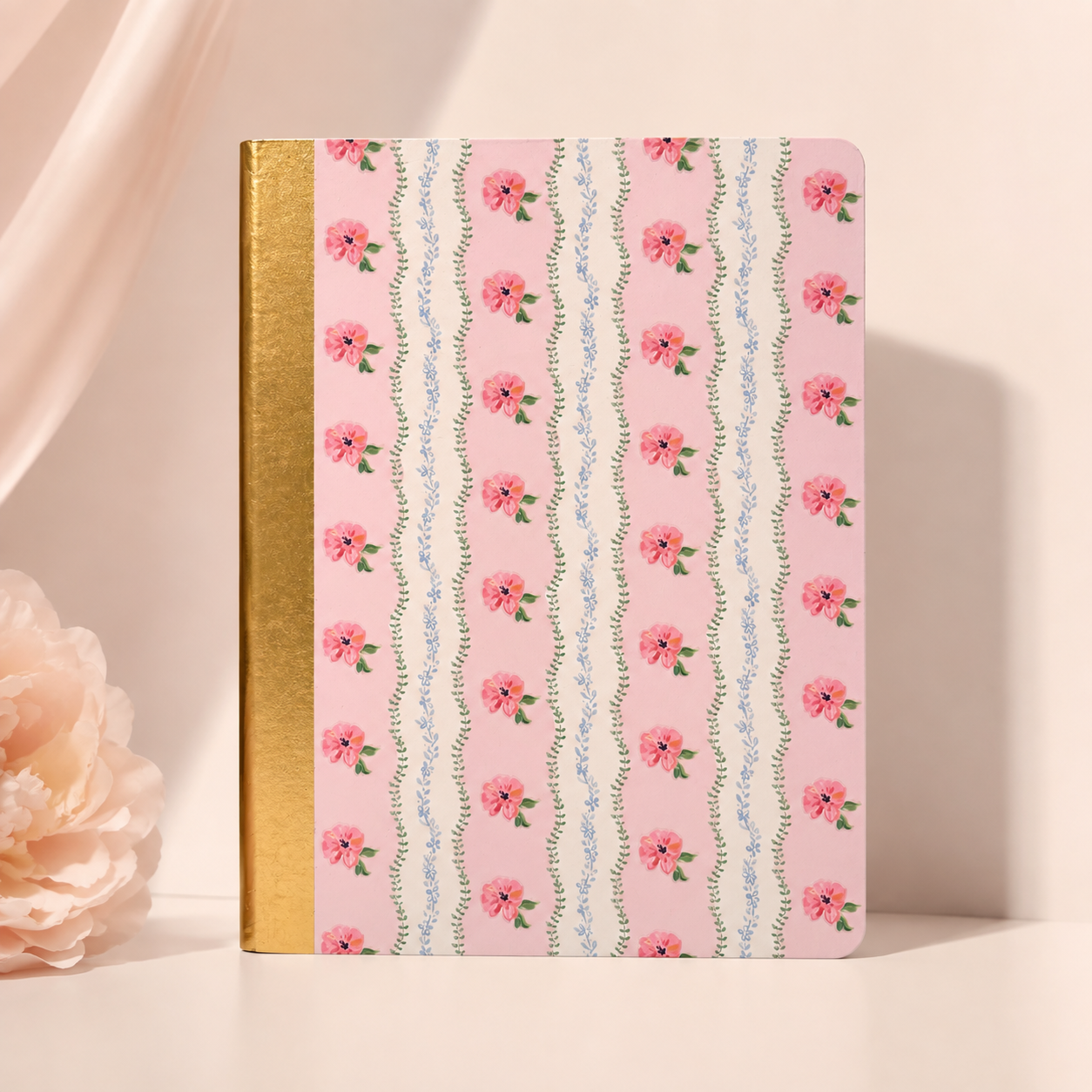 Pink Floral Composition Notebook