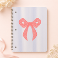 Coquette Bow Spiral Notebook