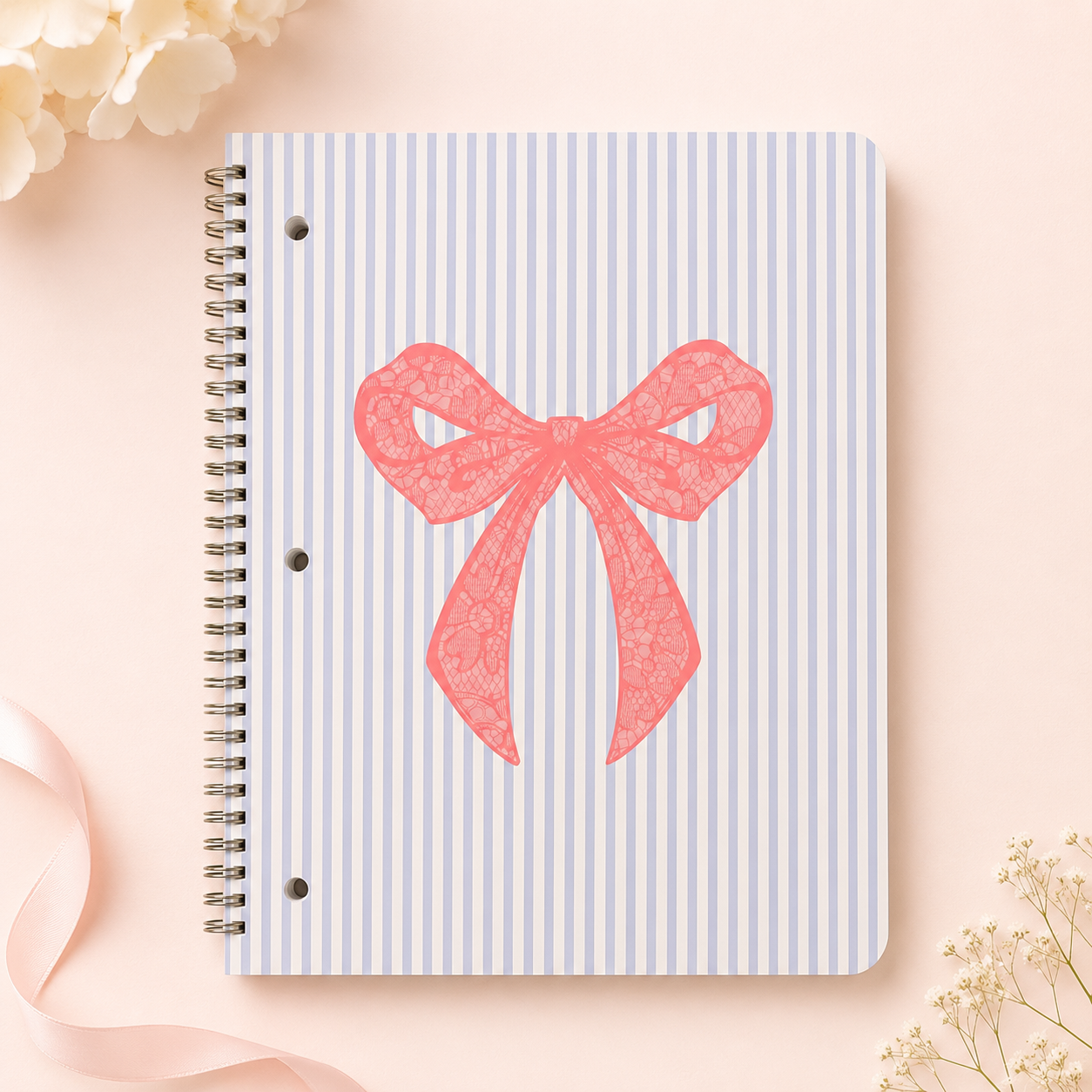 Coquette Bow Spiral Notebook