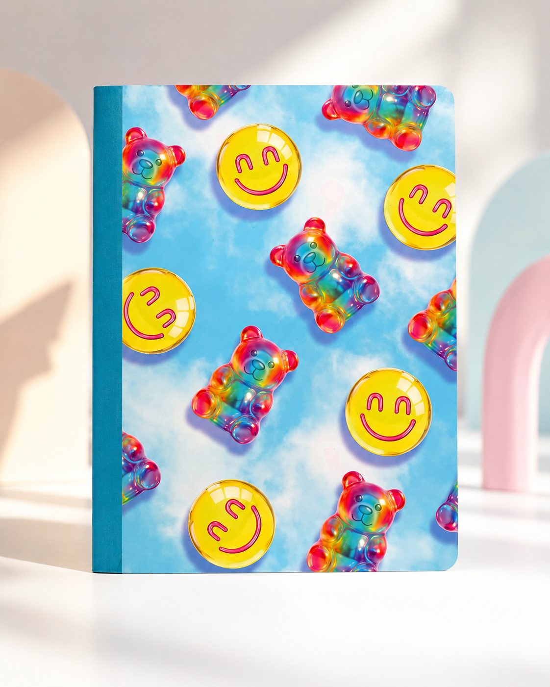 Happy Vibes Composition Notebook