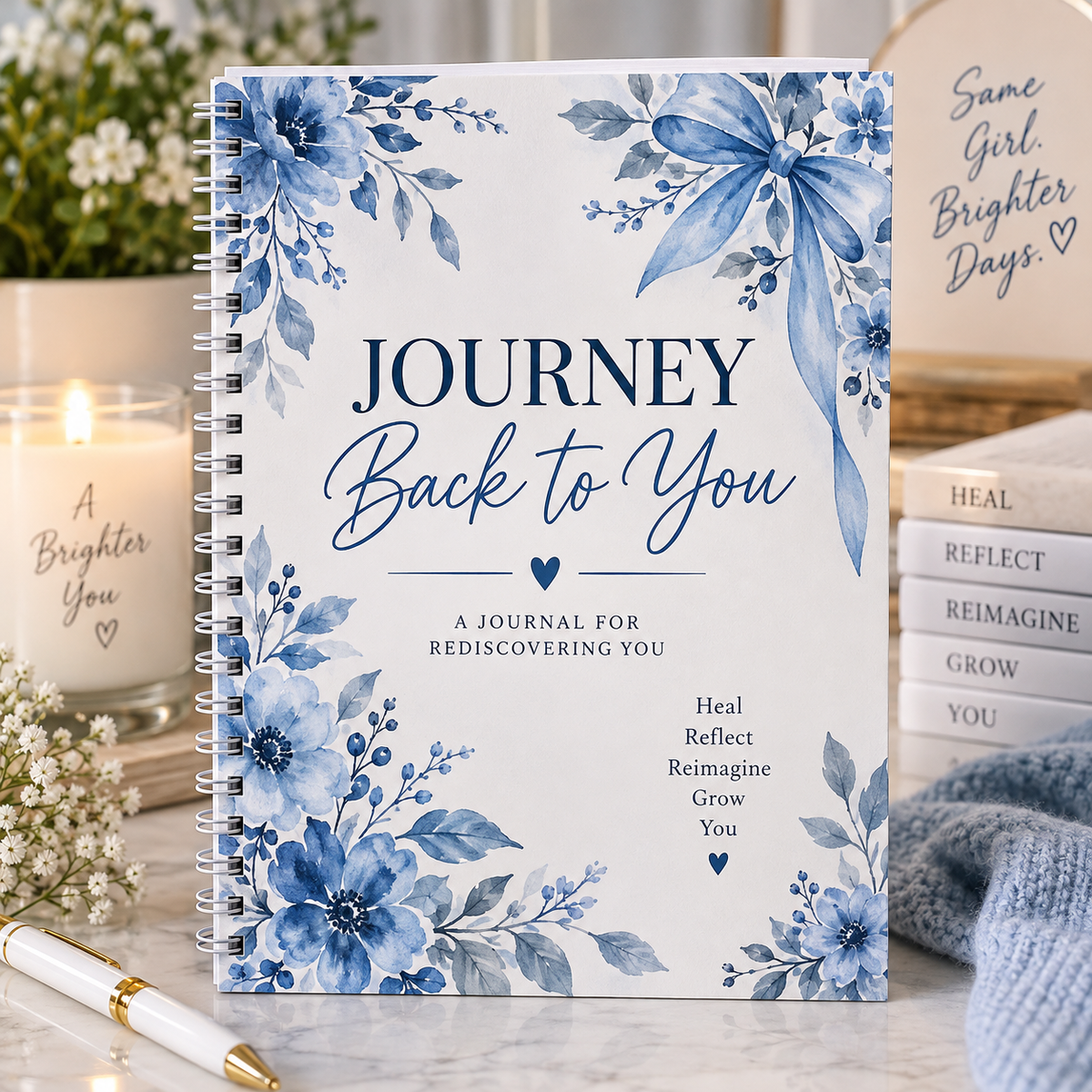 Journey Back to You | 30-Day Guided Self-Reflection Journal