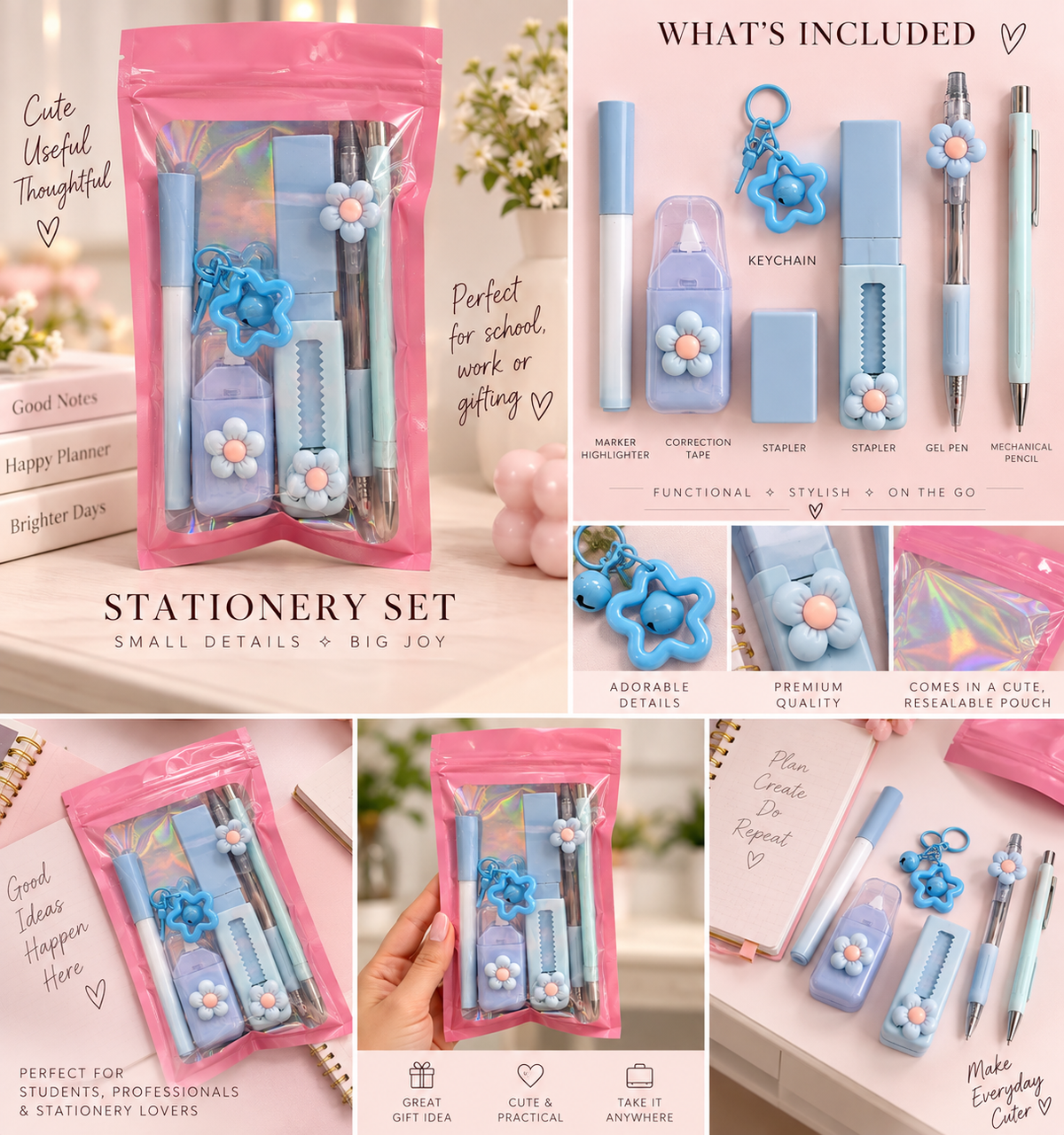 Pastel Stationery Set