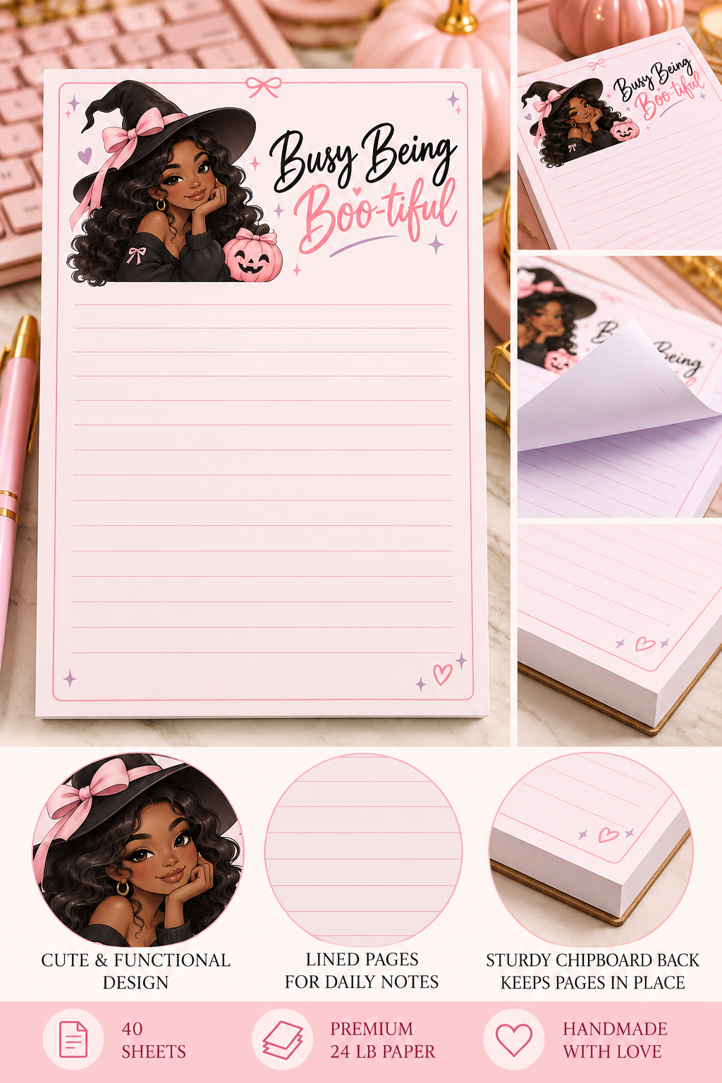 Busy Being Boo-tiful Notepad