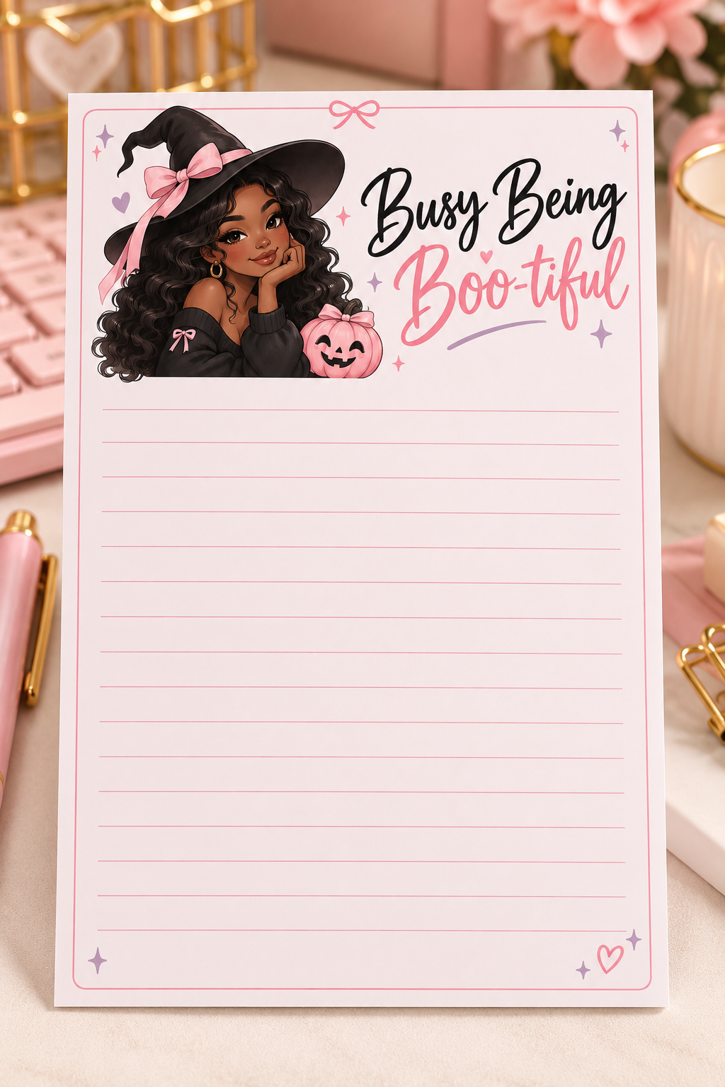 Busy Being Boo-tiful Notepad