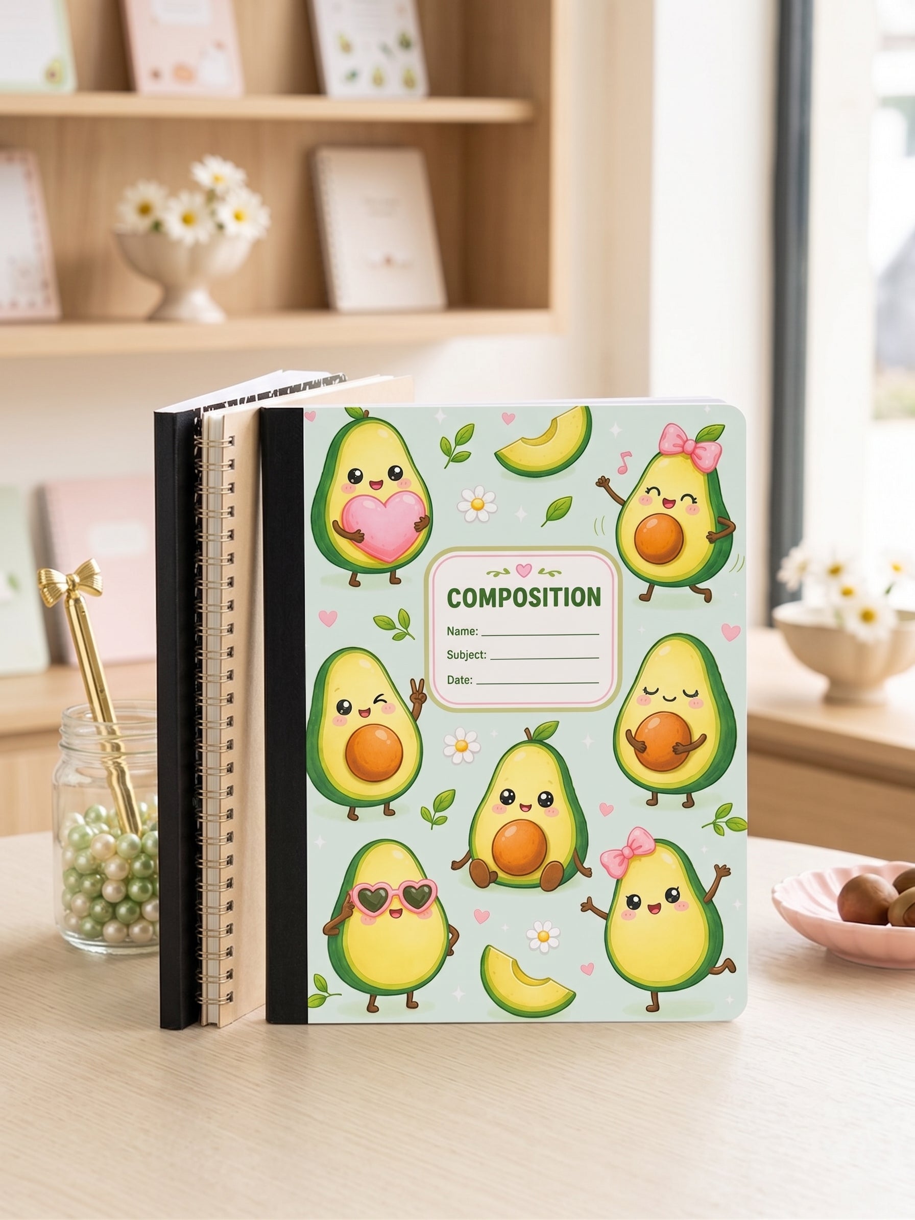 Avo-dorable Avocado Composition Notebook